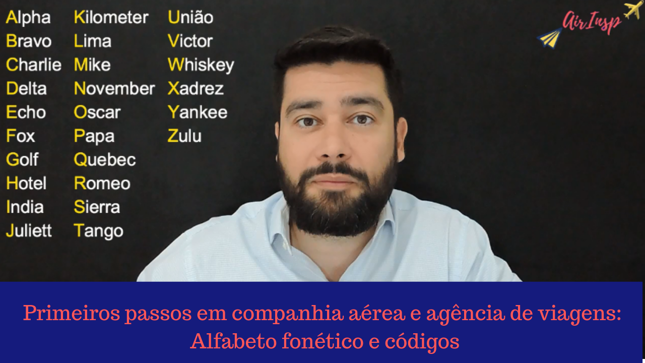 Primeiros passos em companhia aérea e indústria: Alfabeto fonético e códigos – Podcast